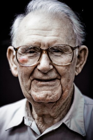 Image of a grandfather facing forward